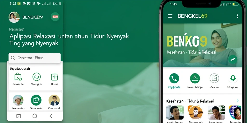 Tampilan antarmuka BENGKEL69 yang menenangkan dan intuitif.