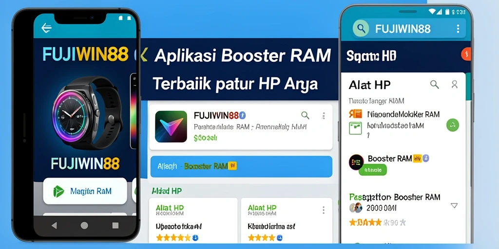 Antarmuka FUJIWIN88 dengan berbagai fungsi Booster RAM yang mudah digunakan.