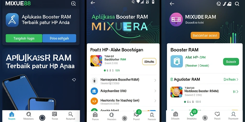 Antarmuka MIXUE88 menampilkan fitur pengelolaan RAM yang efisien dan mudah dipahami.
